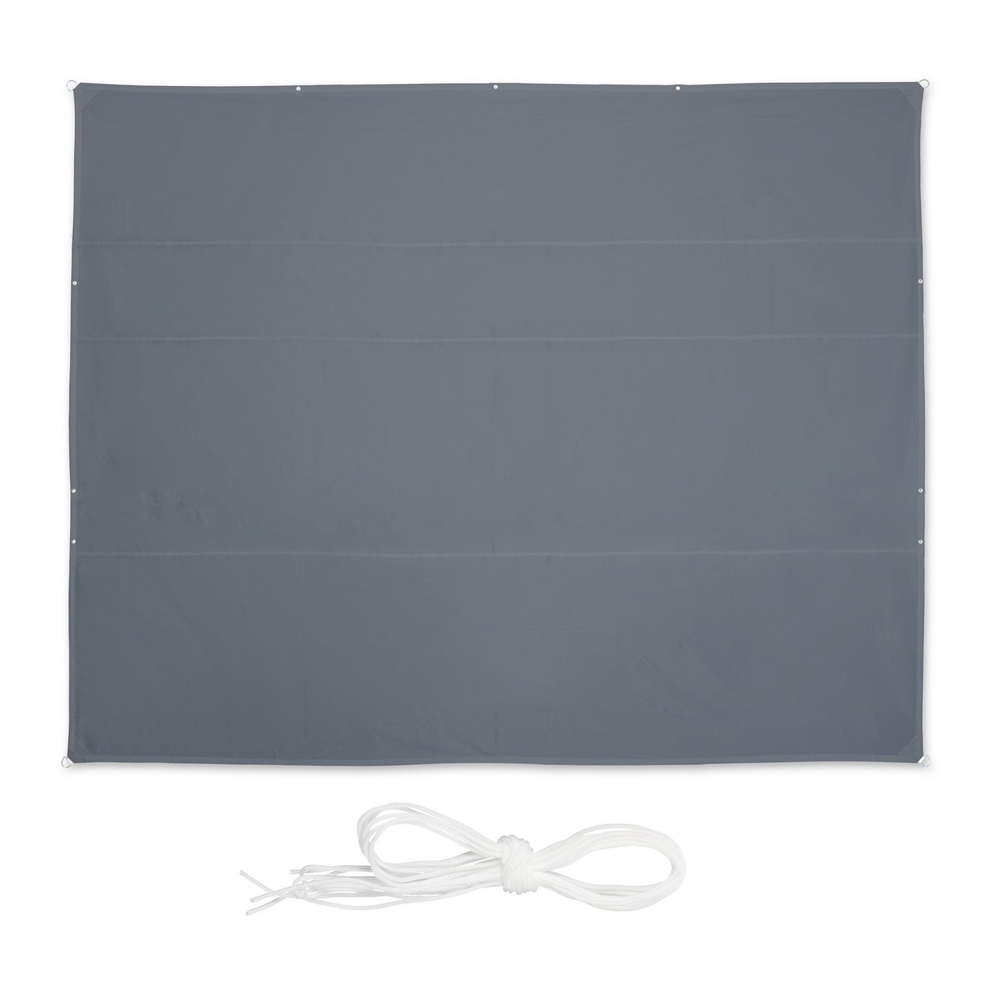 Rectangular Grey Shade Sail, UV Protection, Water-Repellent