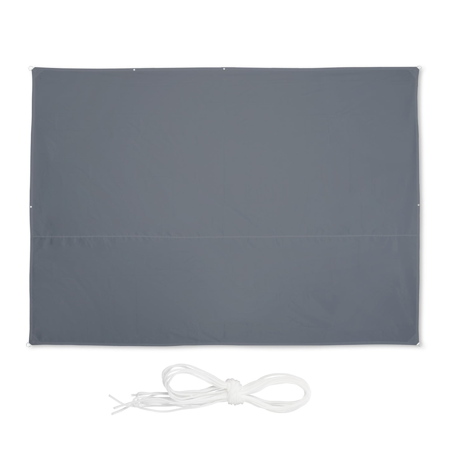 Rectangular Grey Shade Sail, UV Protection, Water-Repellent