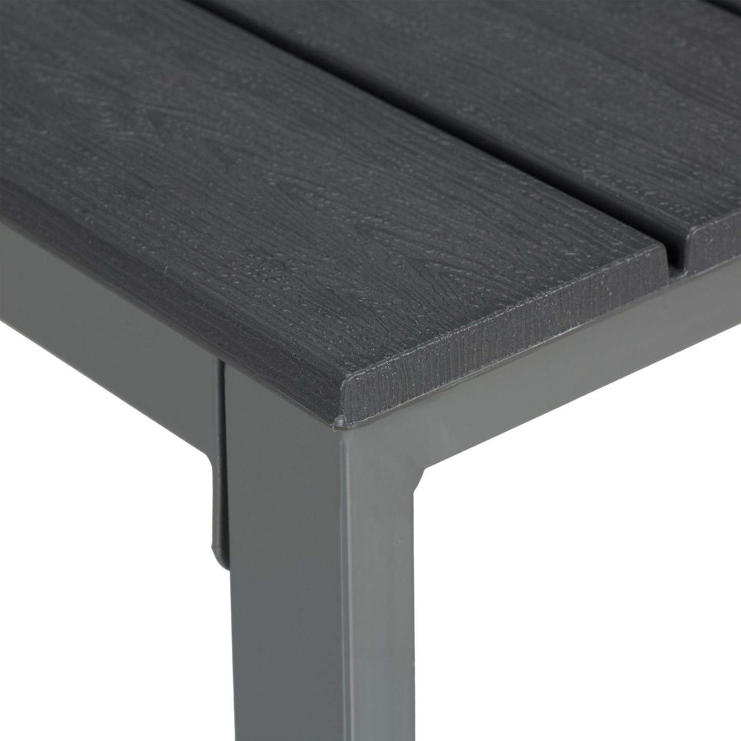 Rectangular Outdoor Table – Weatherproof Plastic & Steel