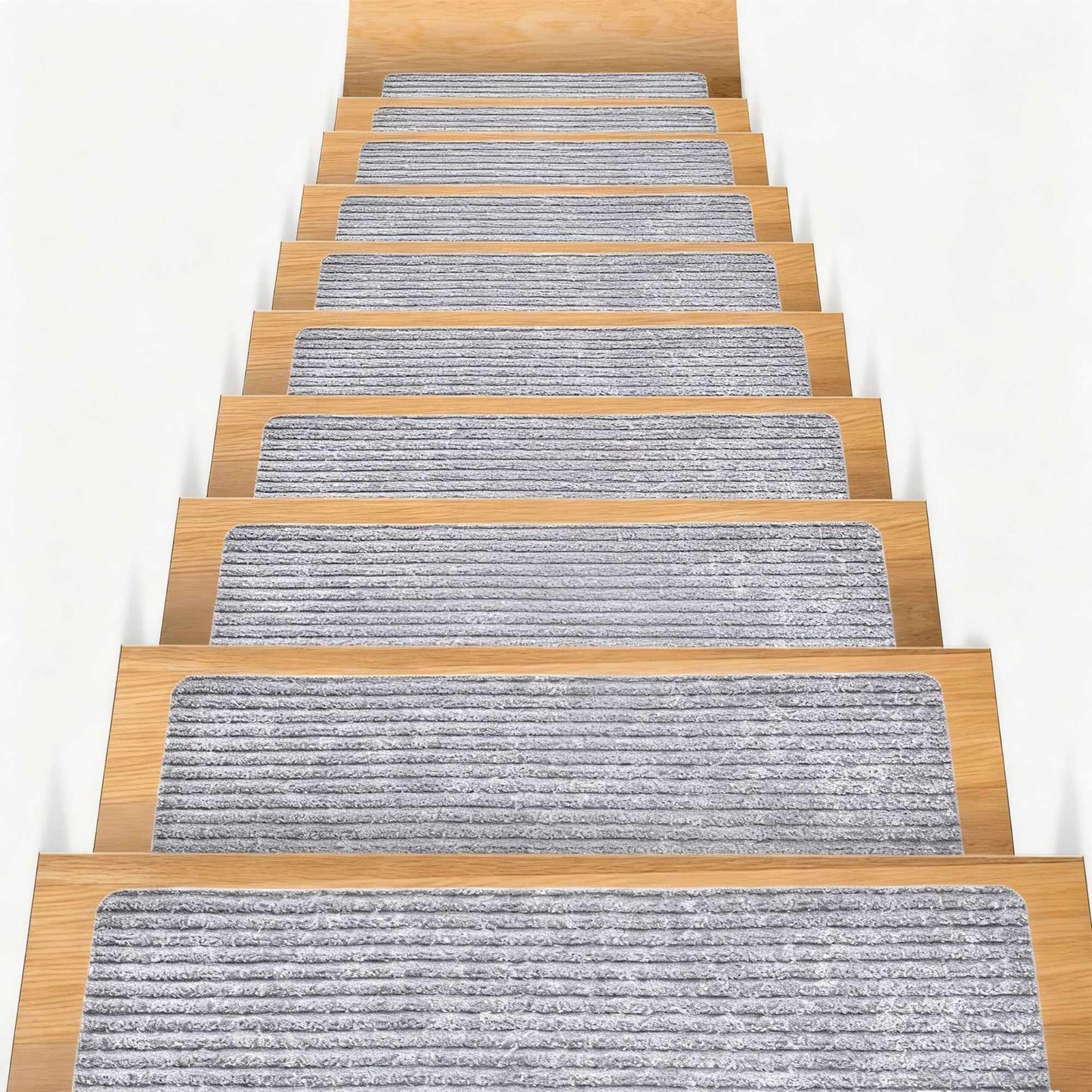 Rectangular Stair Mats, 16pcs, 65×20 cm, Non-Slip