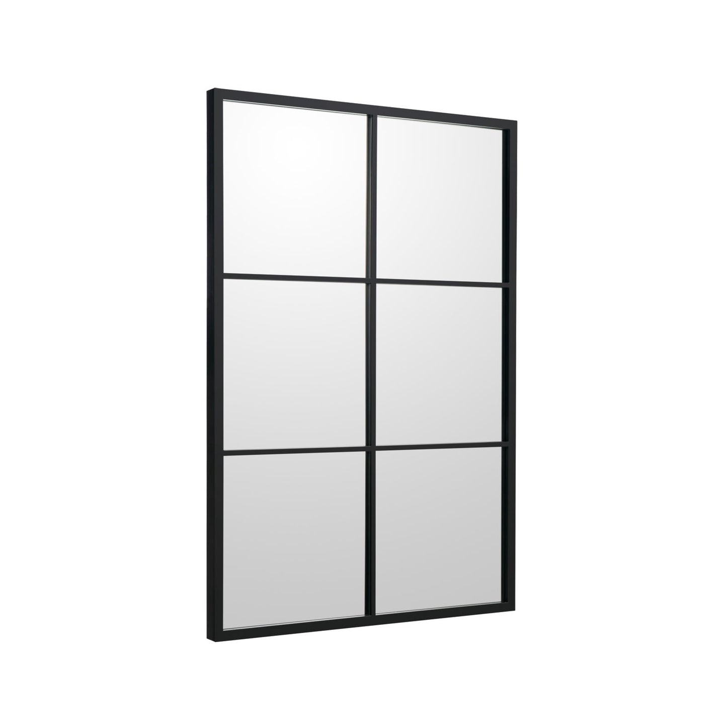 Rectangular Wall Mirror, Metal Frame, 70 x 100 cm