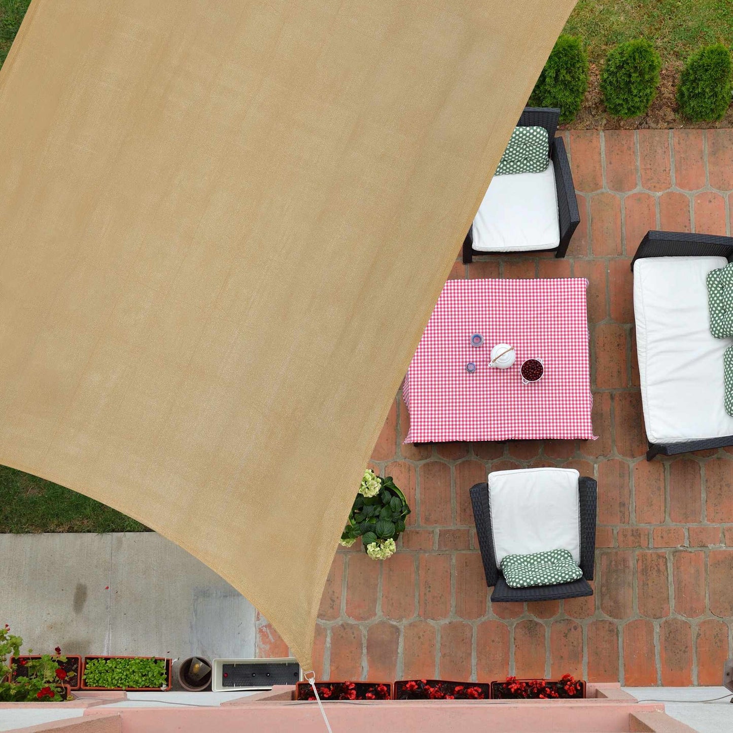 Rectangular awning HDPE