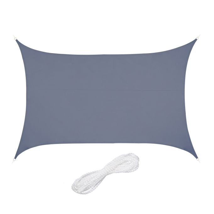 Rectangular awning in polyester