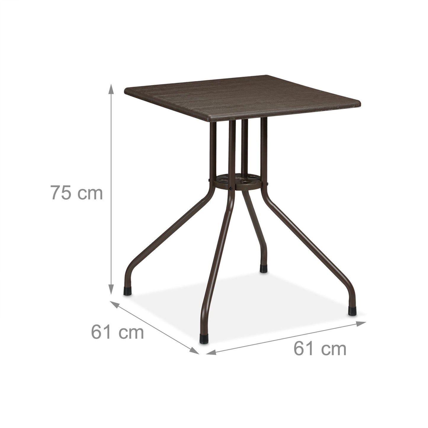 Rectangular garden table