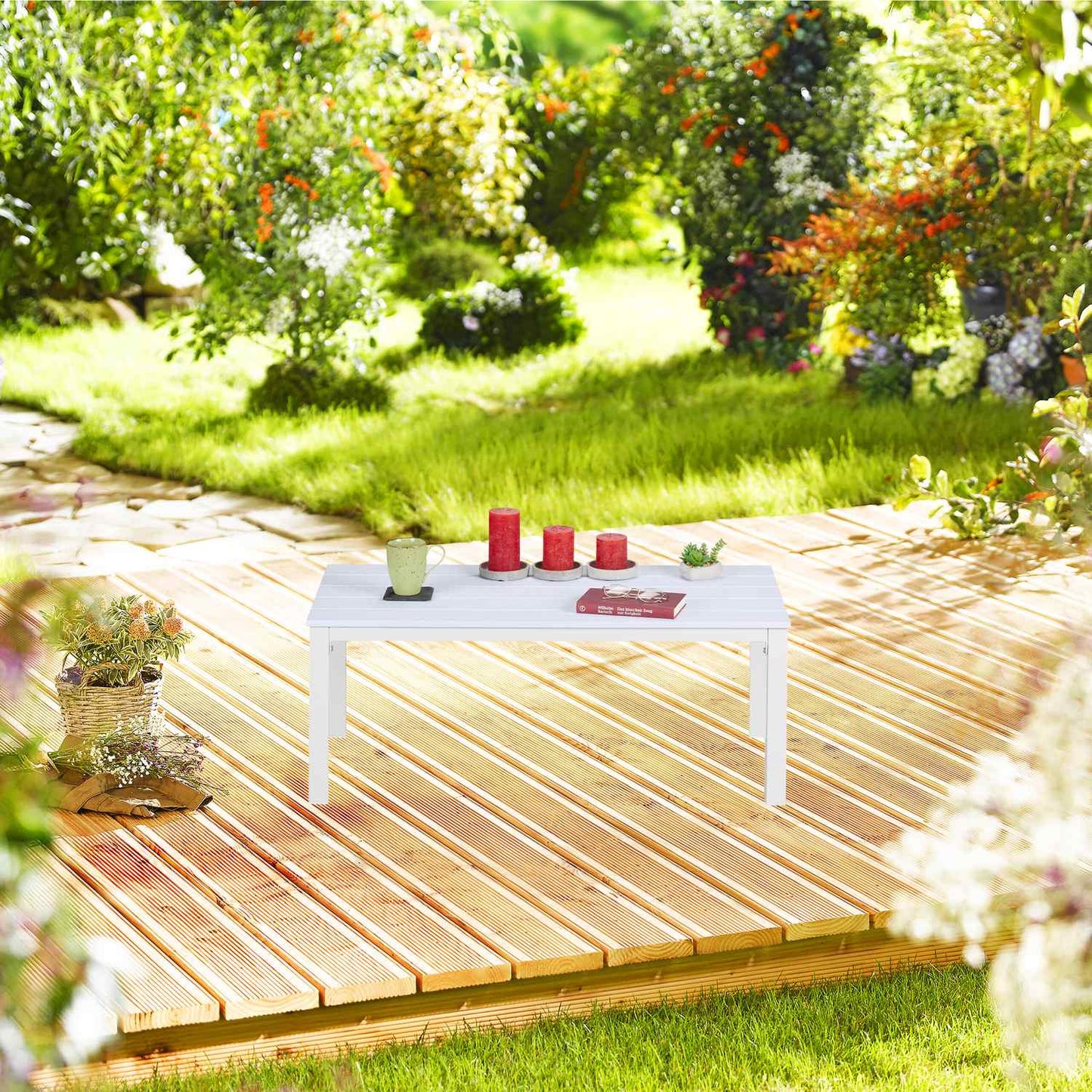 Rectangular garden table