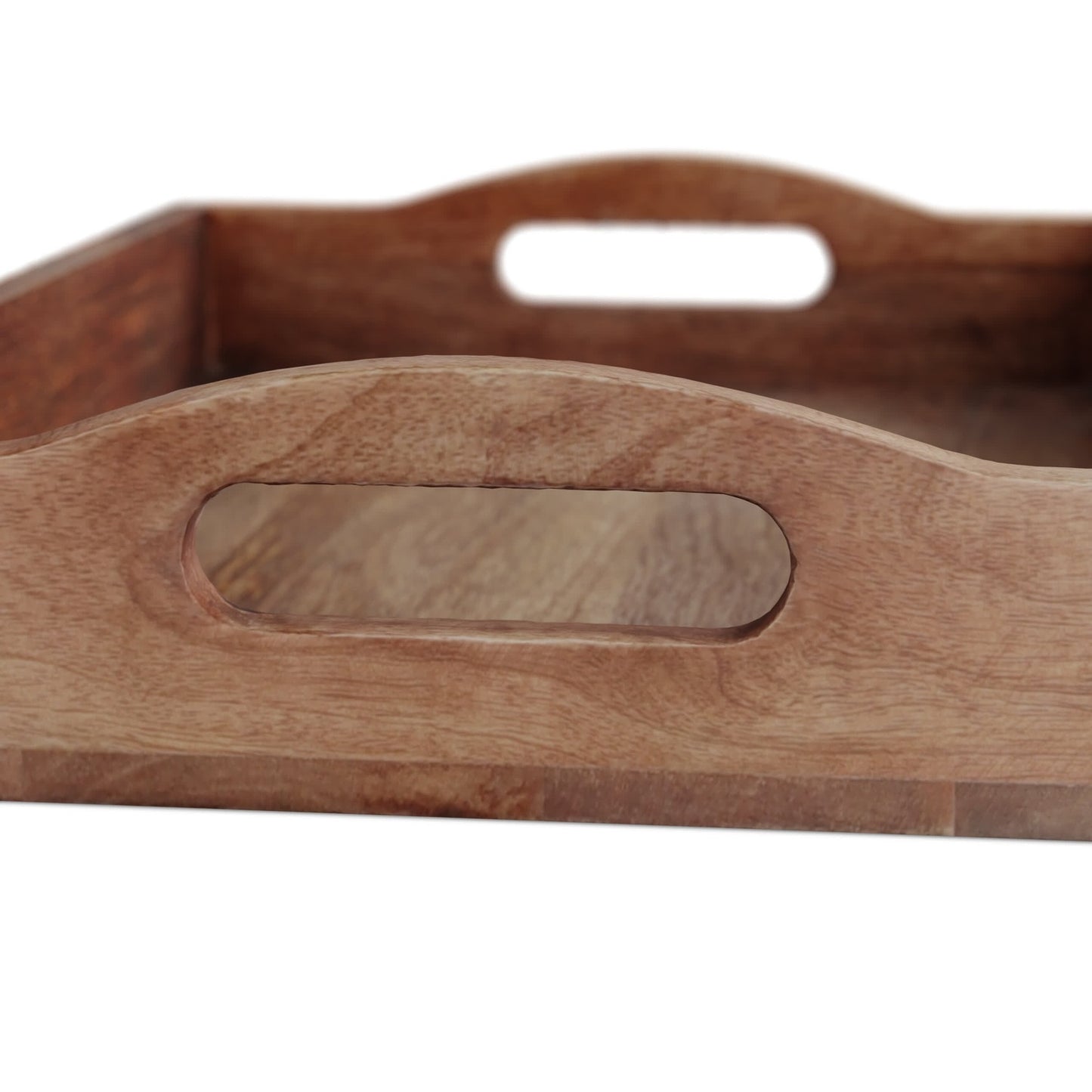 Rectangular tray in mango wood
