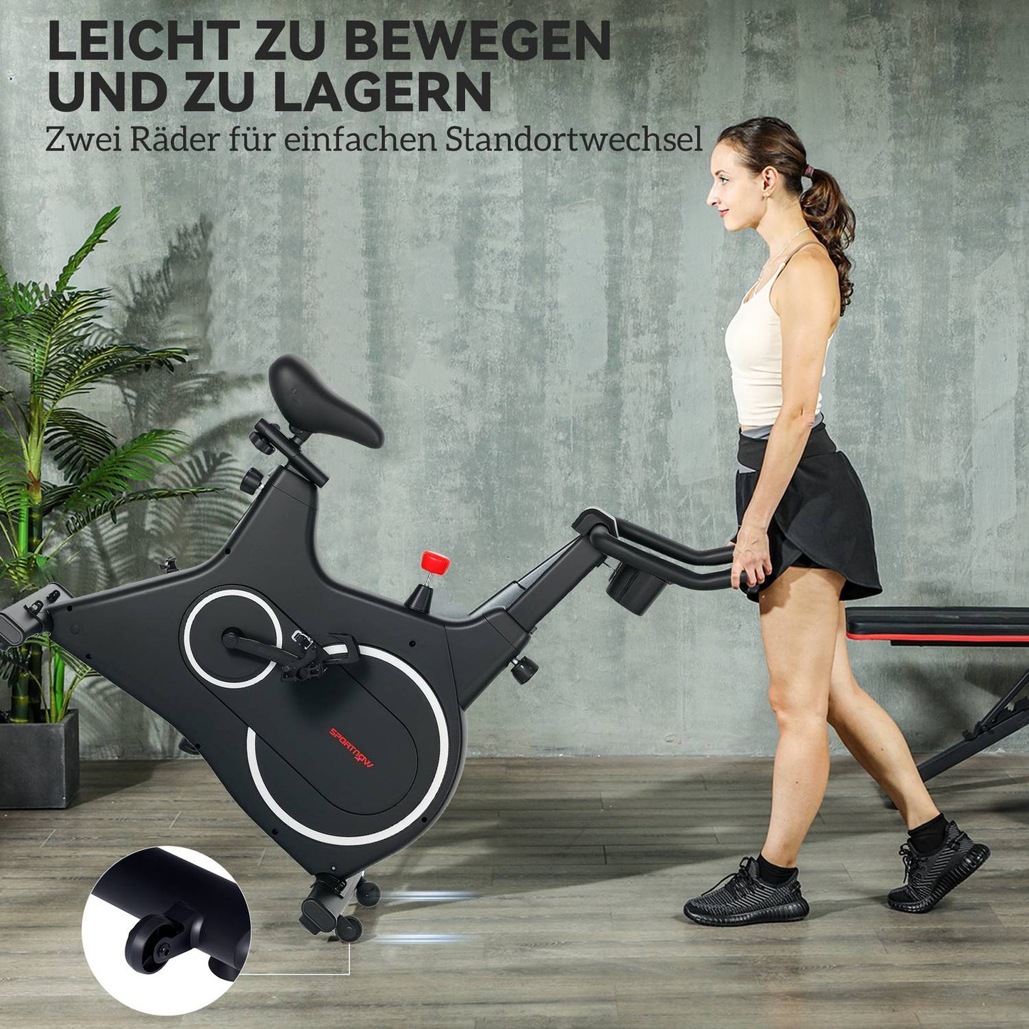 Magnetic resistance recumbent exercise bike with LCD and holder
