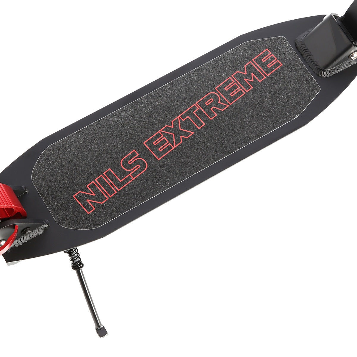 Red Kick Scooter, Adjustable Height, Foldable Design