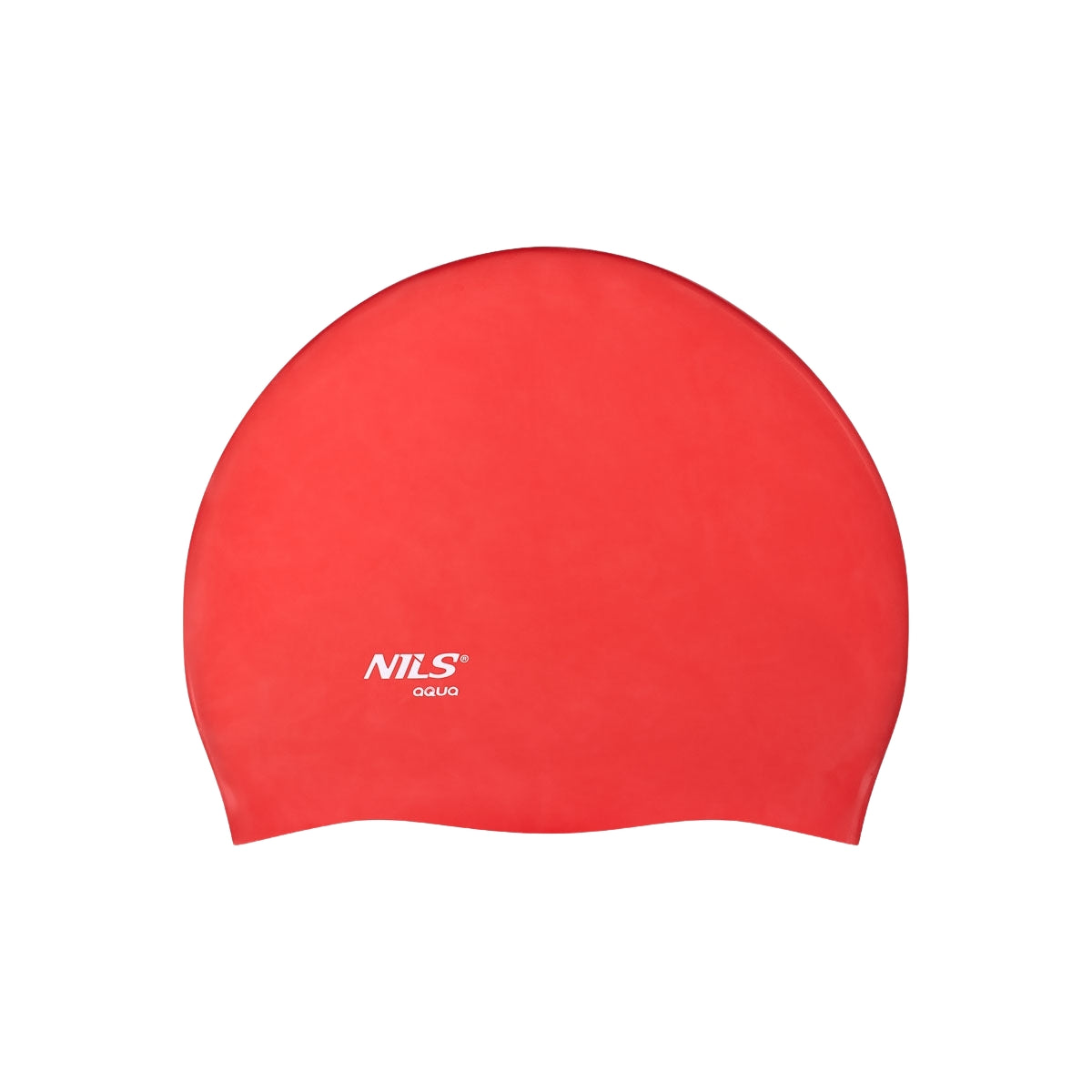 Red Silicone Swimming Cap – Solid Color