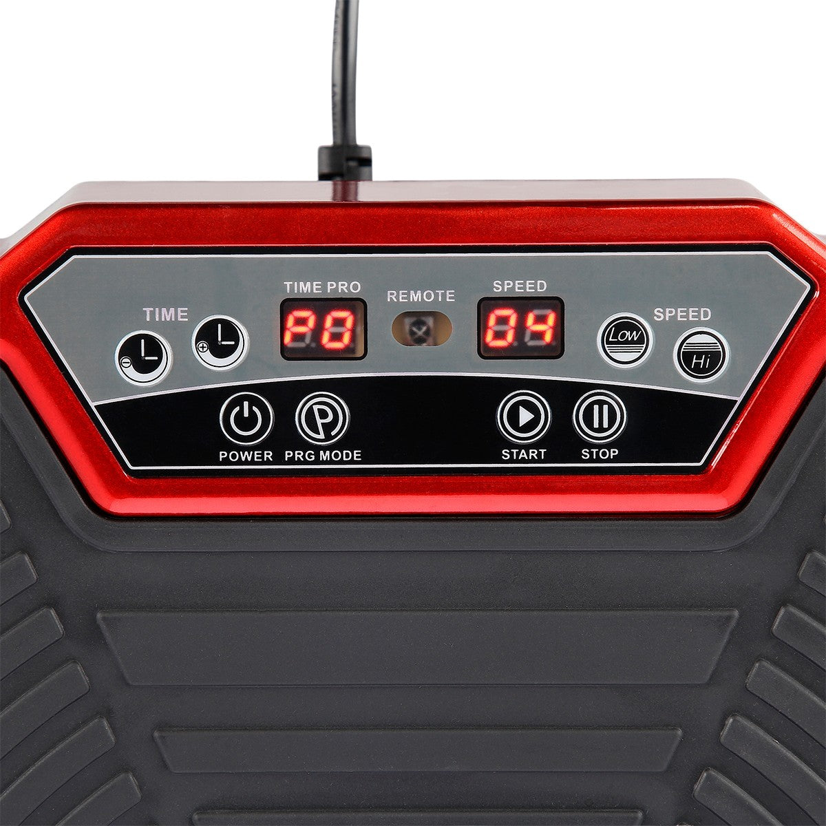 Red Vibrating Platform, Adjustable Speed, Fitness Equipment