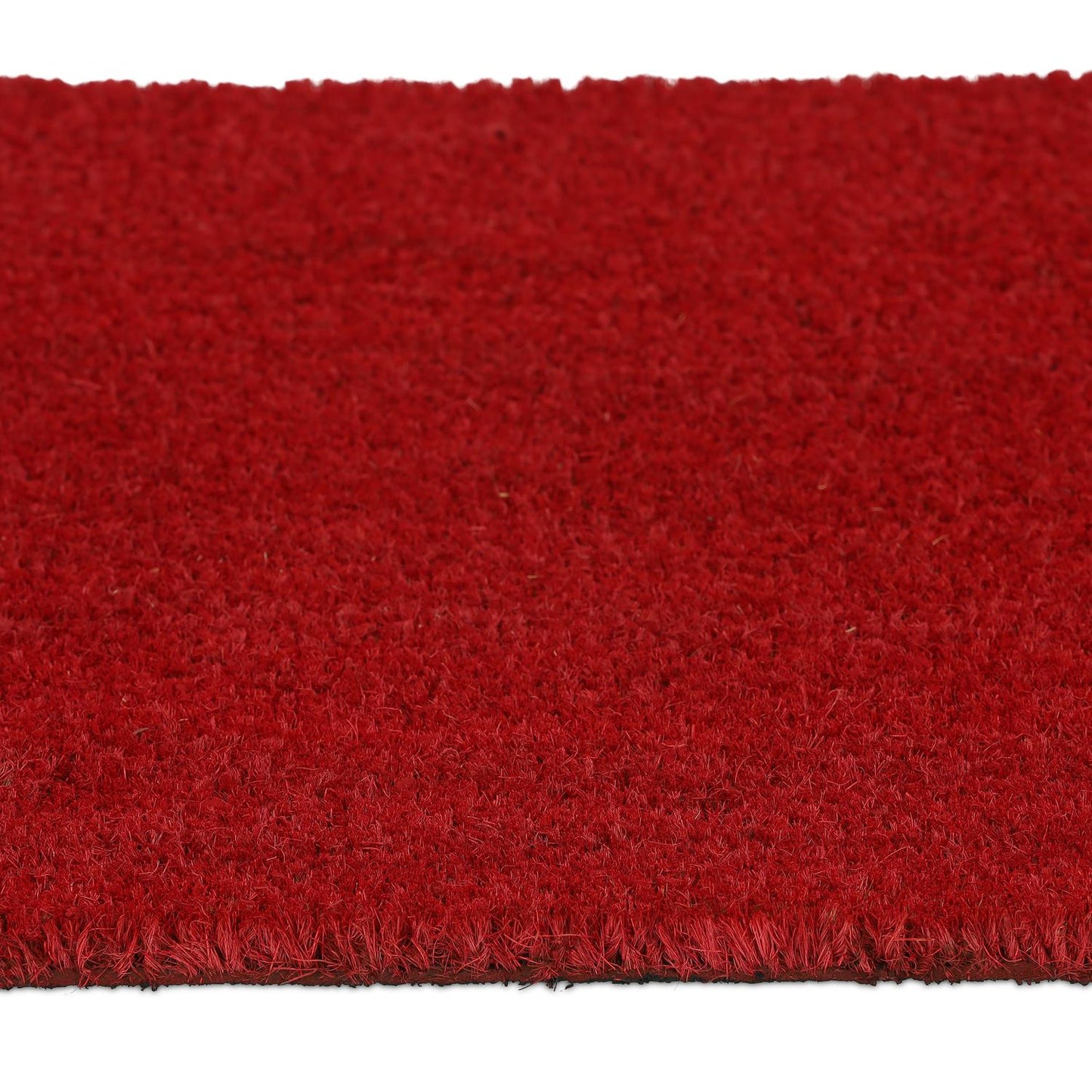 Red coconut fiber door mat