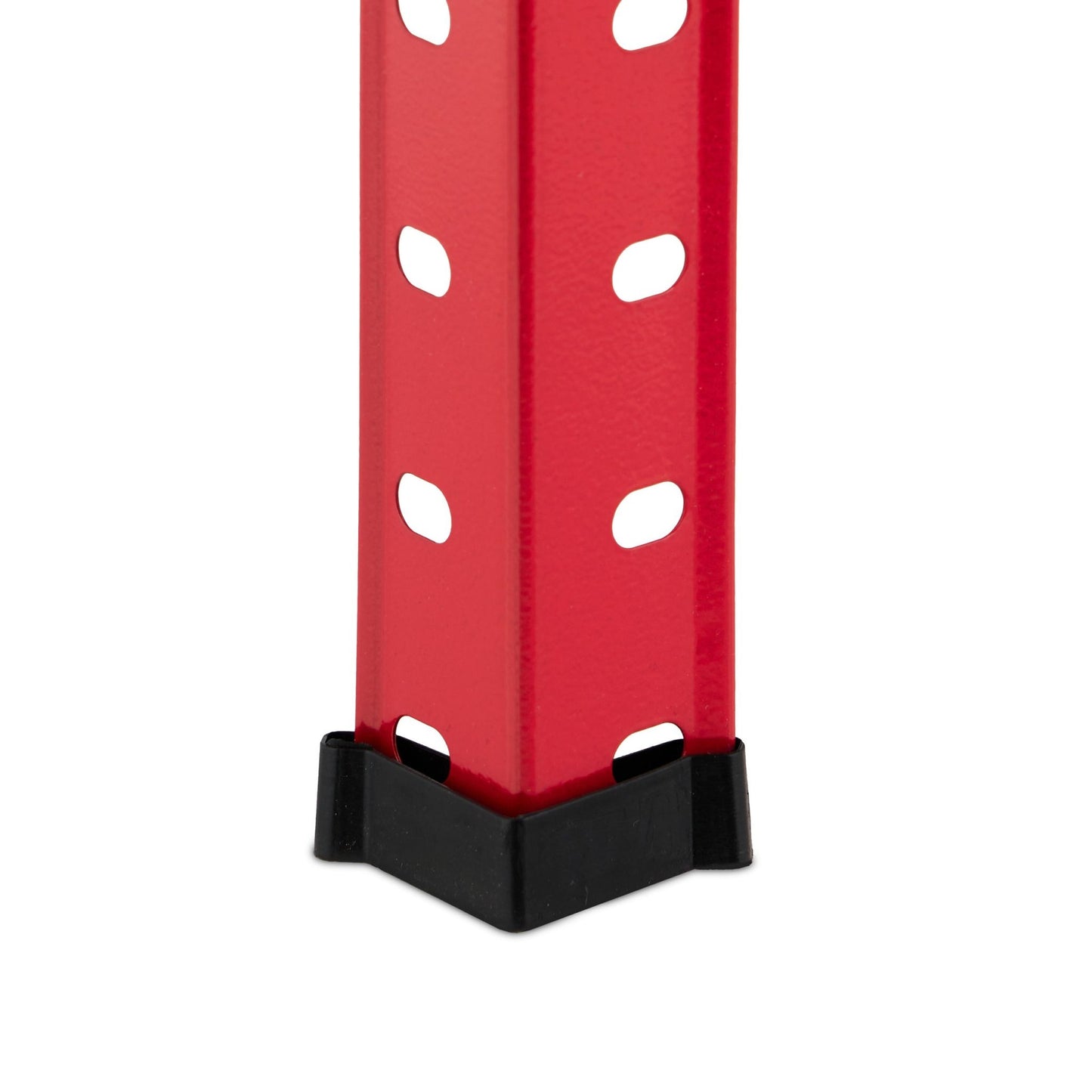 Red heavy duty shelving unit set of 2 4 levels