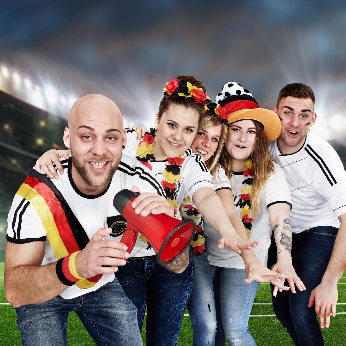 Red megaphone for stadium