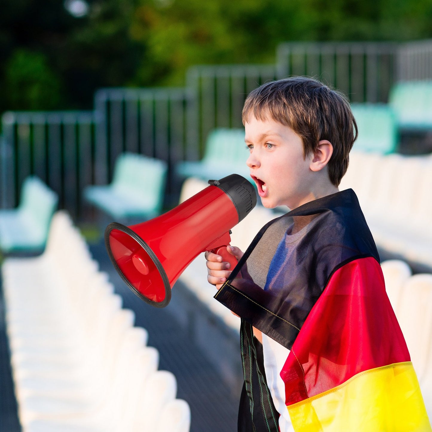 Red megaphone for stadium