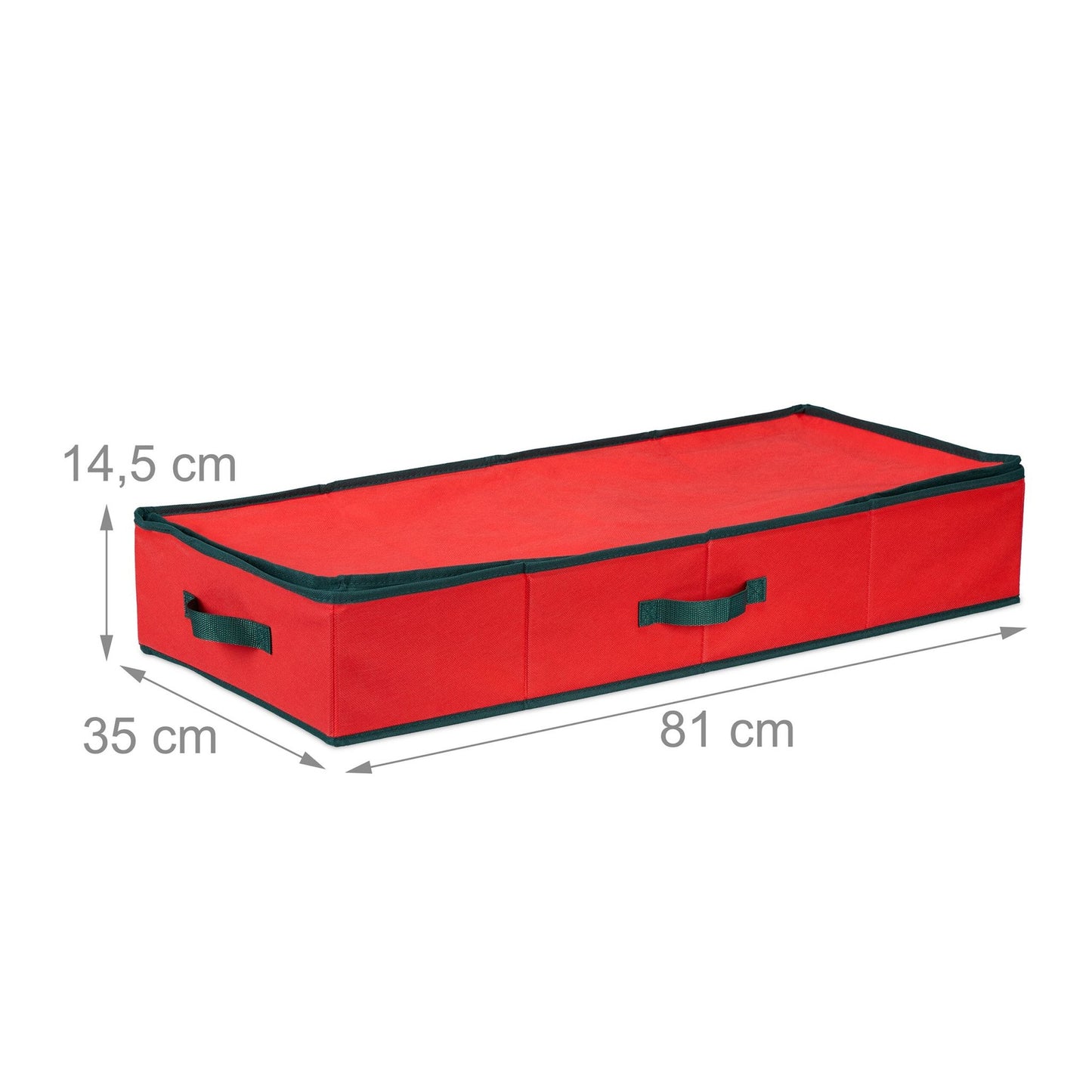 Red storage box for wrapping paper