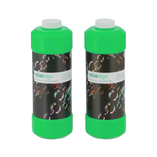 Refill bottle for soap bubbles 1 l Set of 2