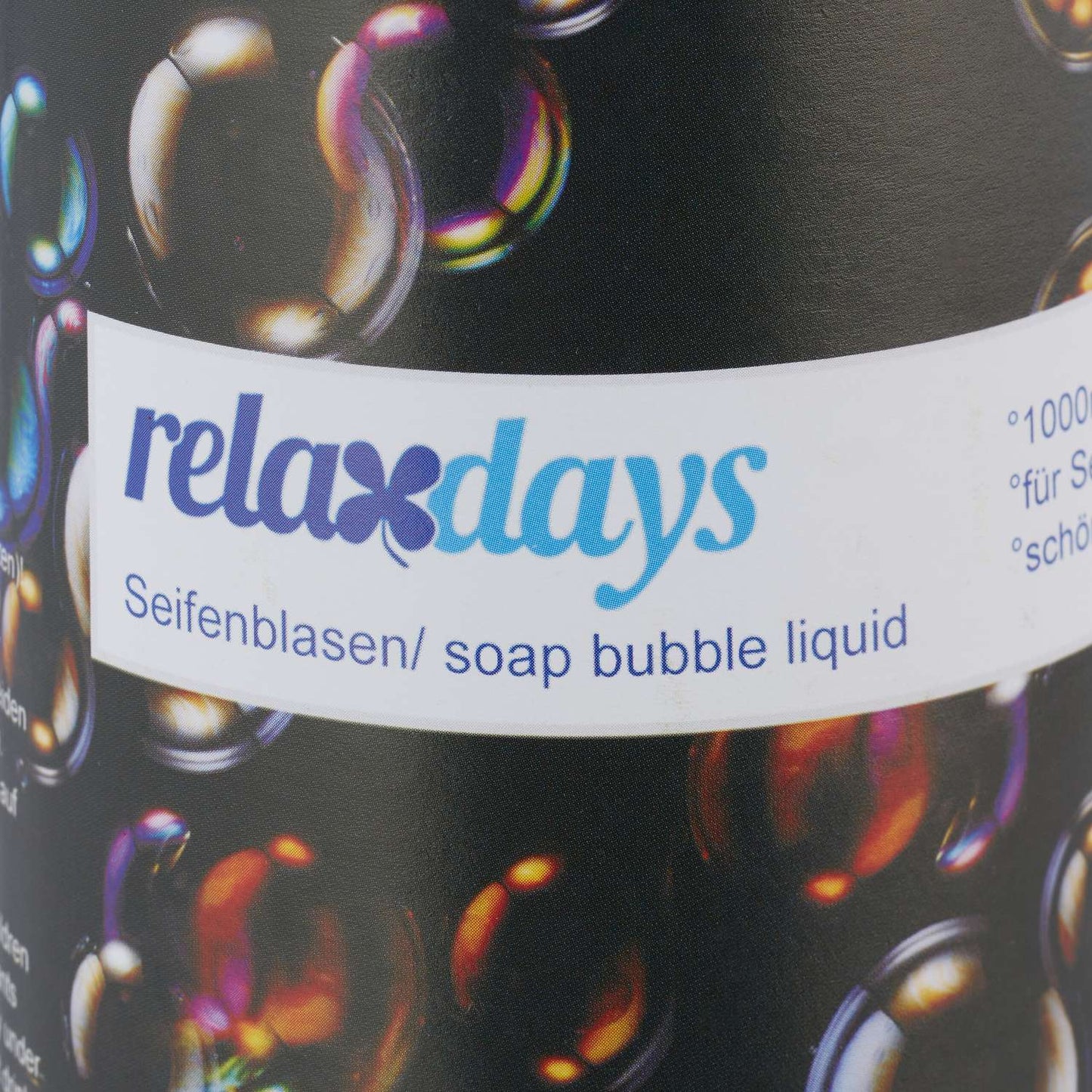 Refill bottle for soap bubbles 1 l Set of 2
