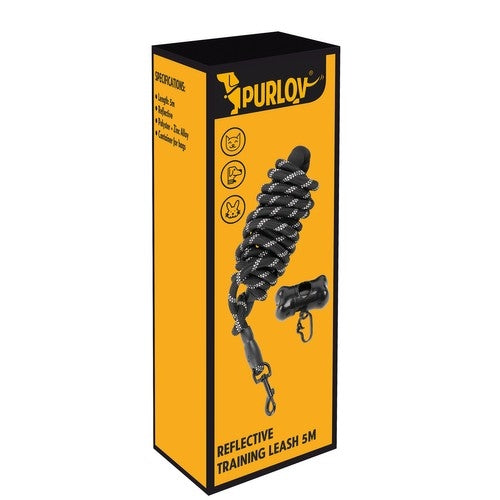 Reflective training leash 5m Purlov 21655