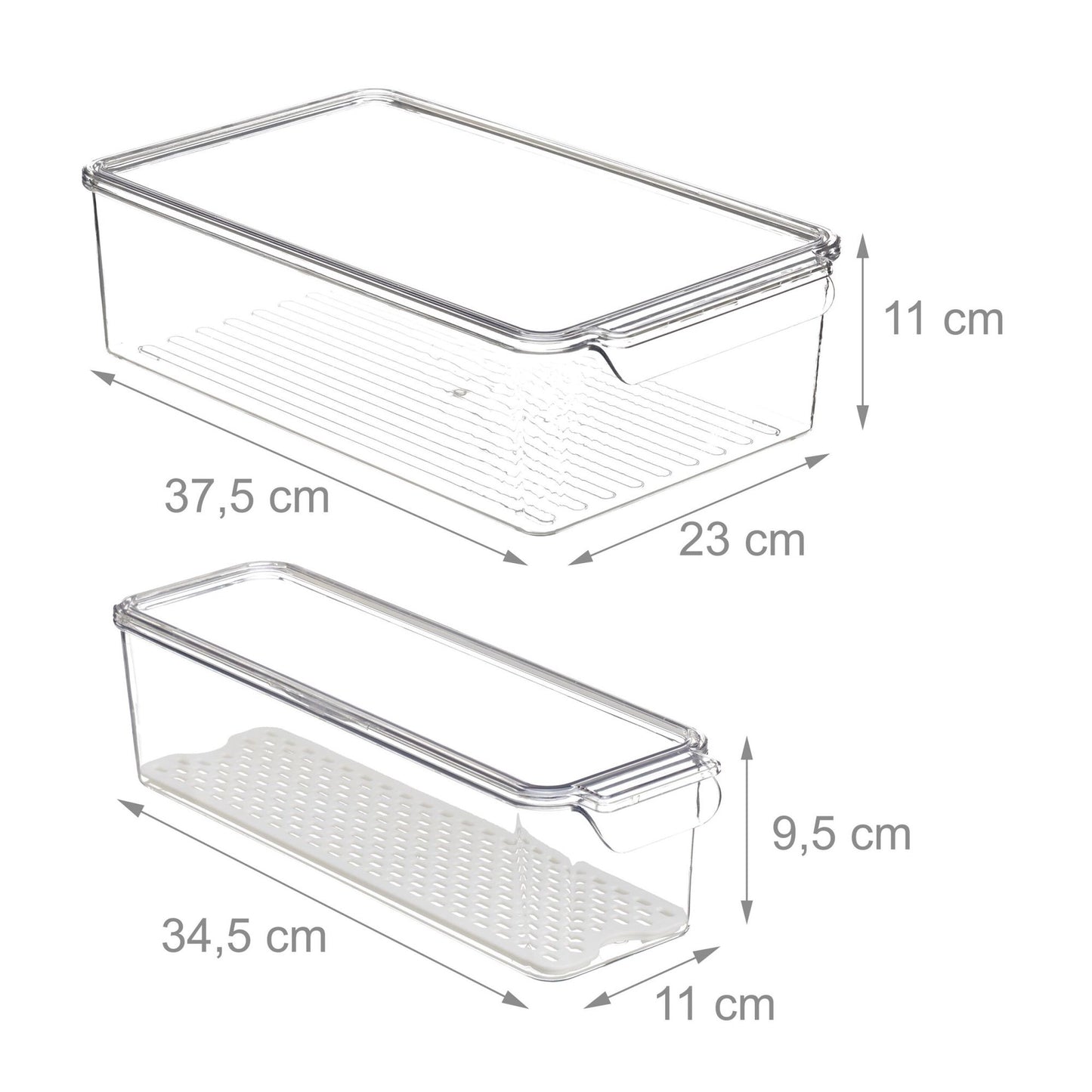 Refrigerator storage set of 3