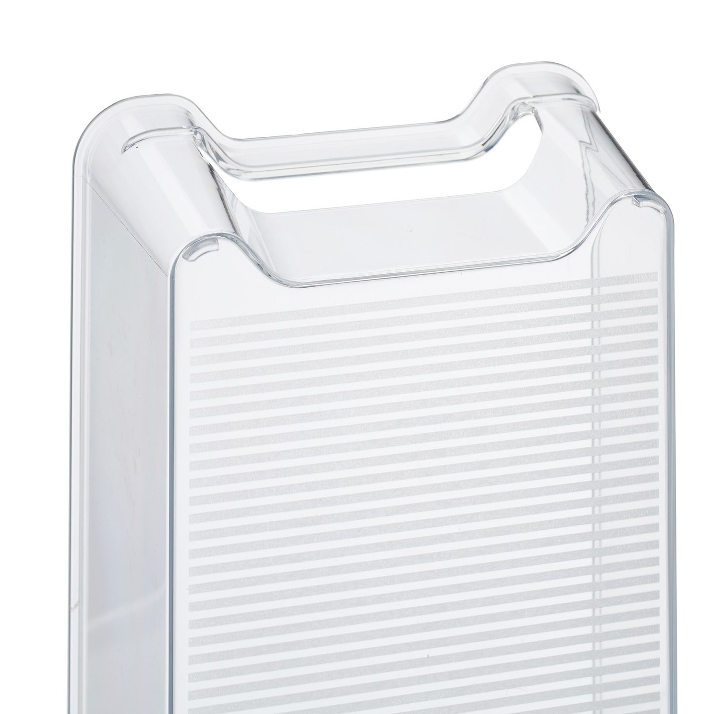 Refrigerator storage with handle