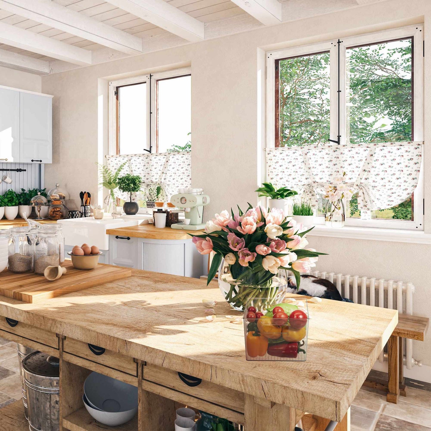 Refrigerator storage with handle