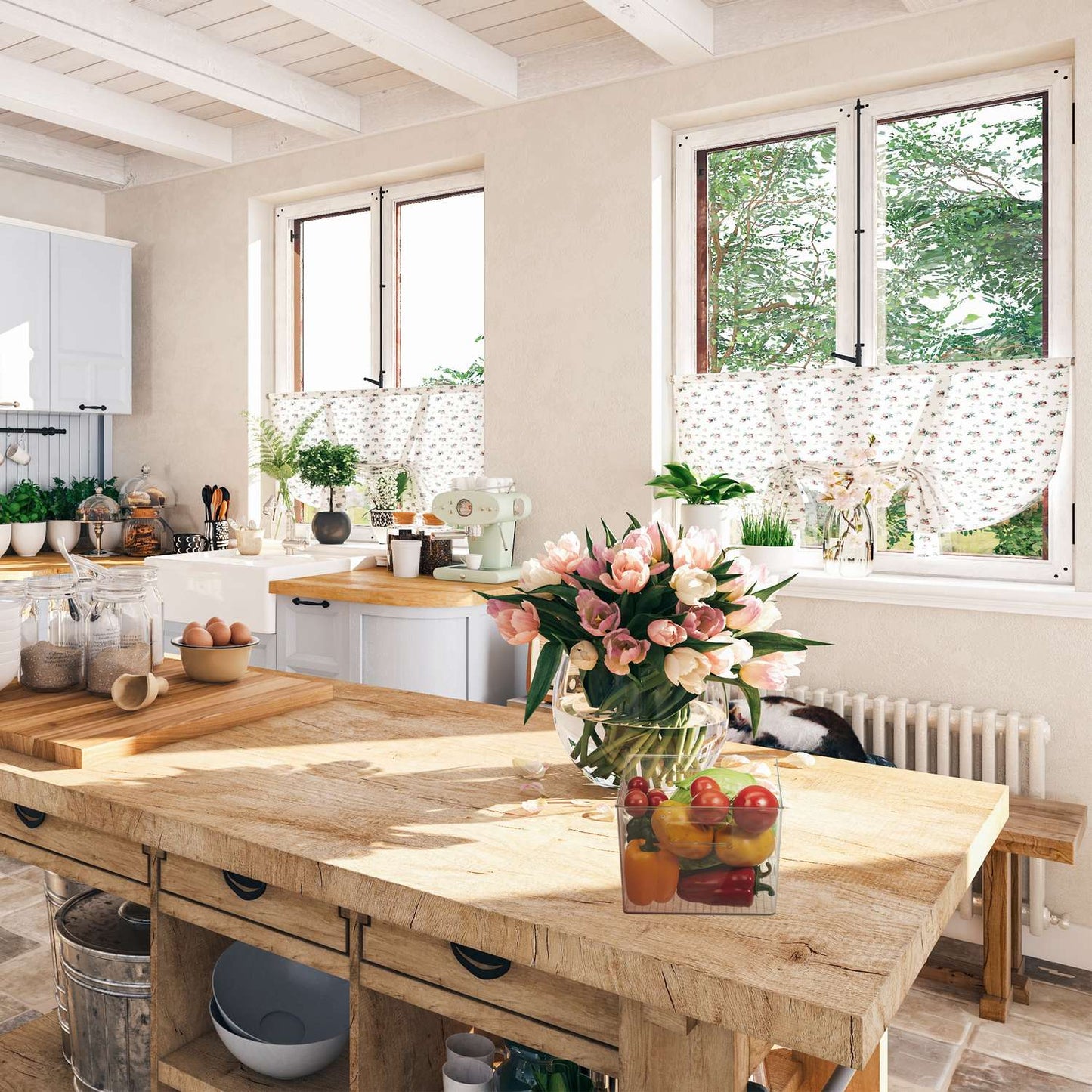 Refrigerator storage with handle