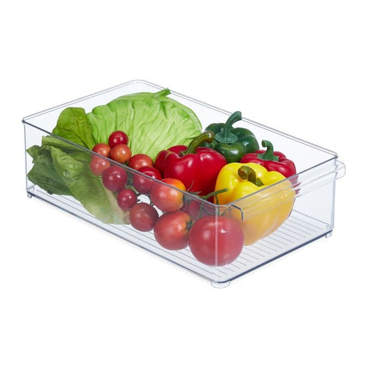 Refrigerator storage with handle