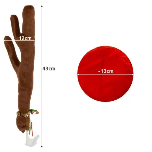 Reindeer Antlers & Nose Car Decoration Set – Easy Install