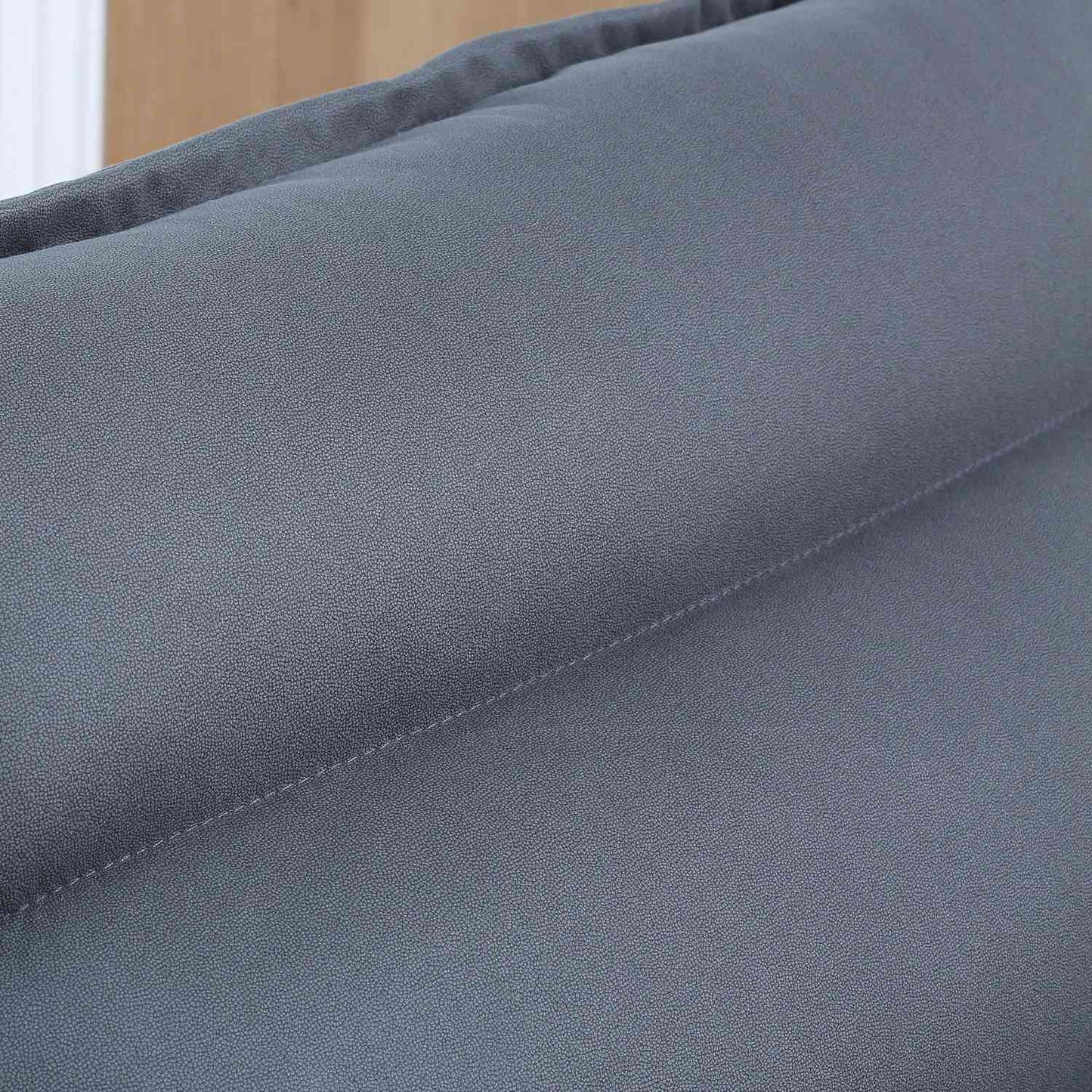 Rotating floor chair - 360° base, adjustable backrest, dark grey