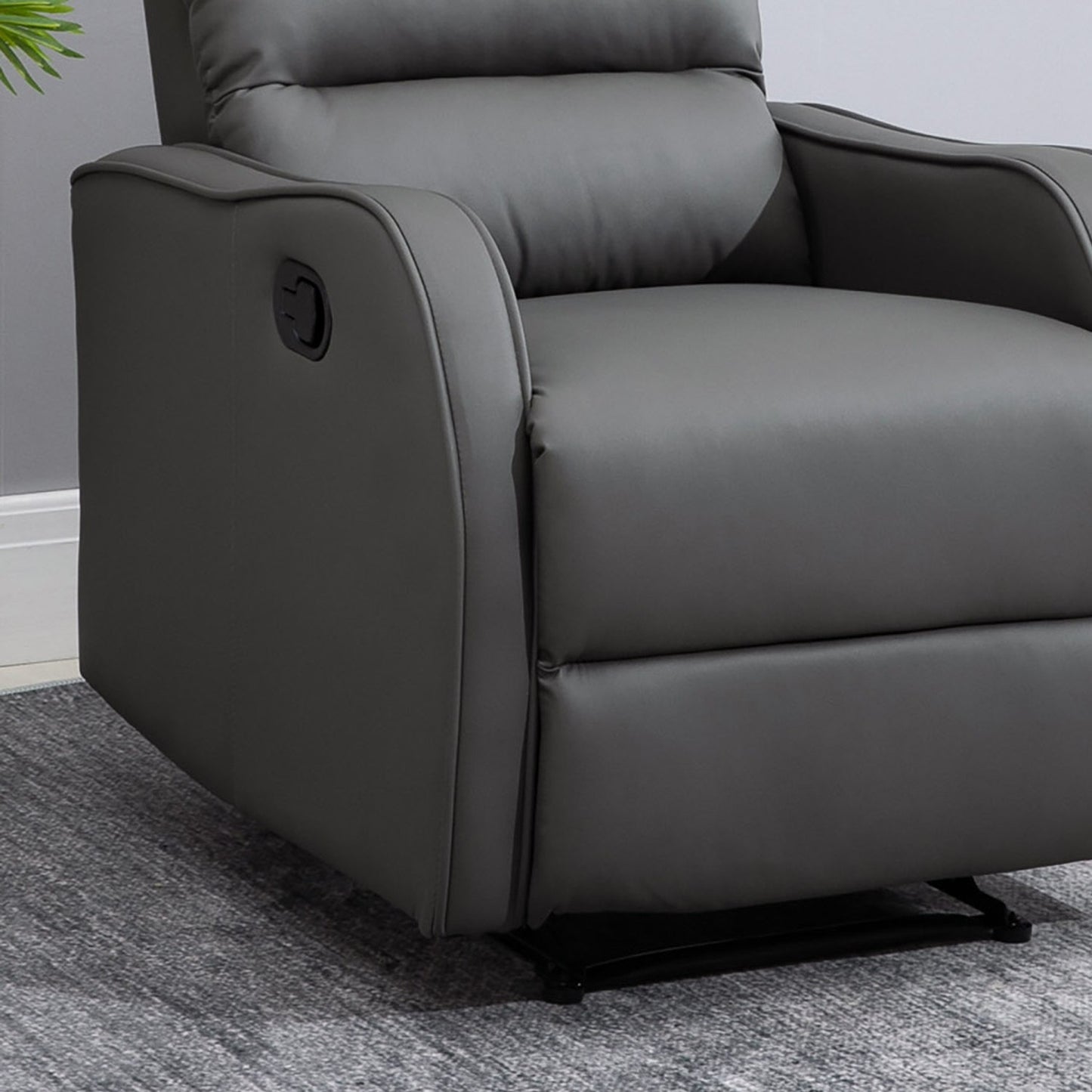 Rocking Recliner Chair, Swivel With Cup Holder, Microfiber