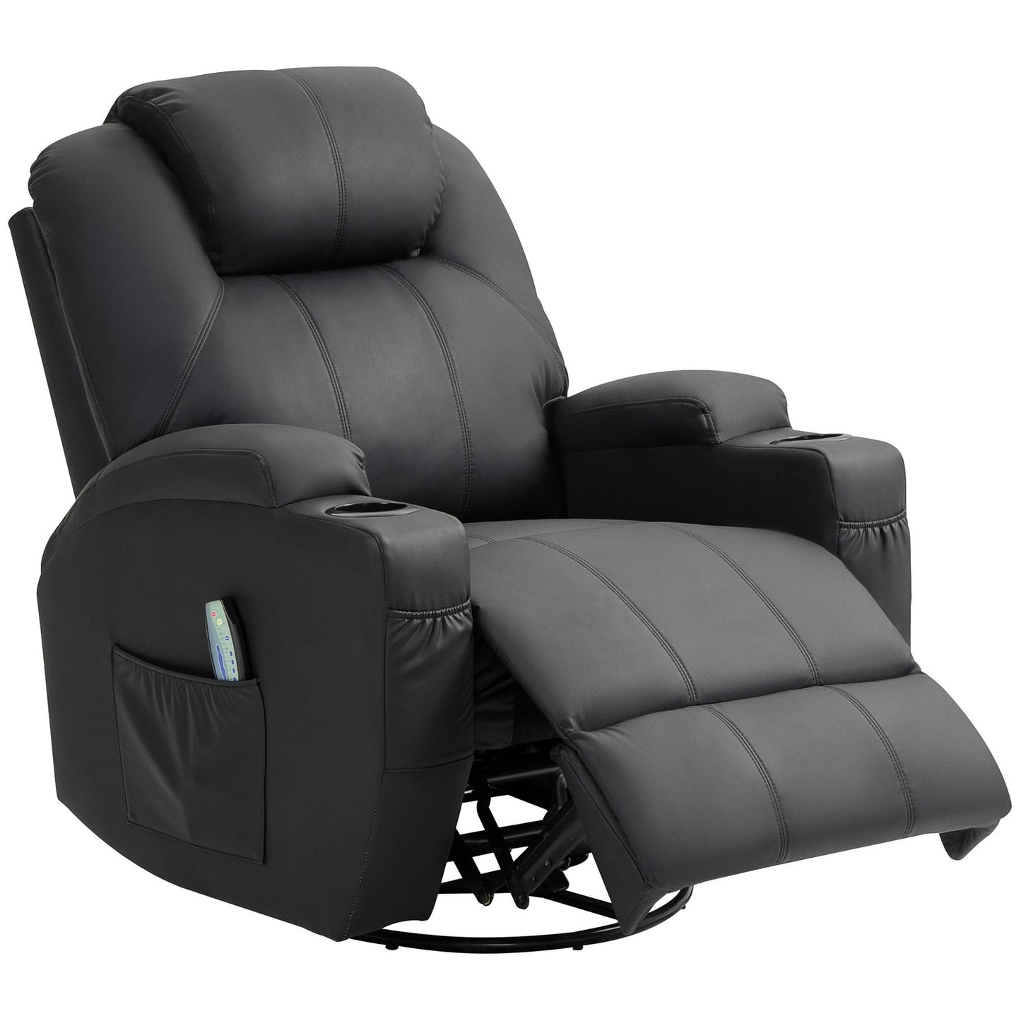 Electric recliner with massage and rocking function