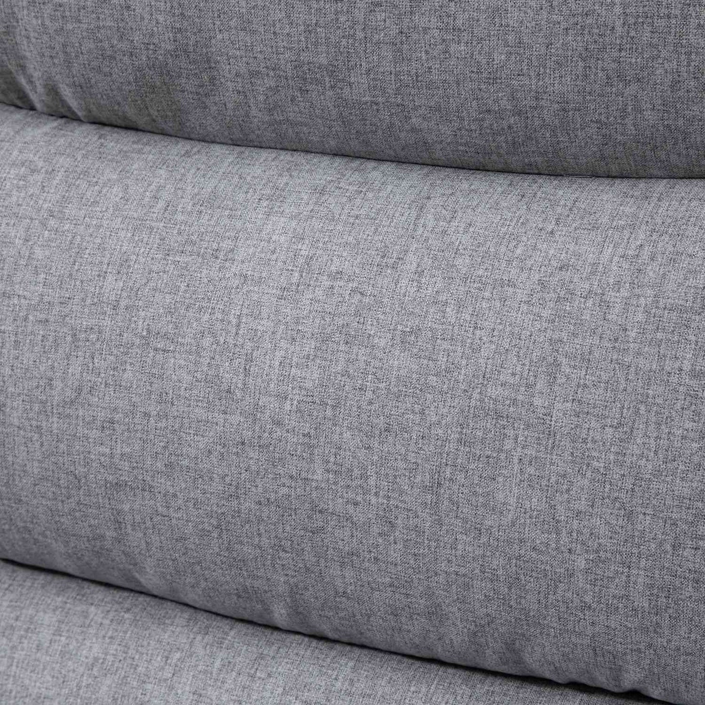 Light gray recliner with 165° tilt & foldable footrest