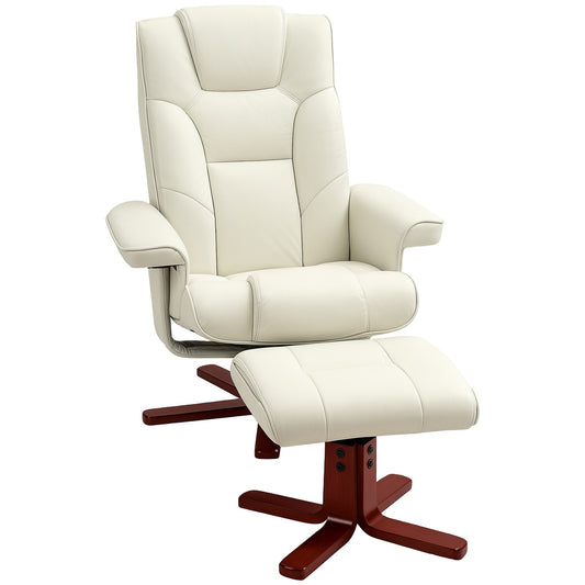 Lounger with rocking and lying function, cream