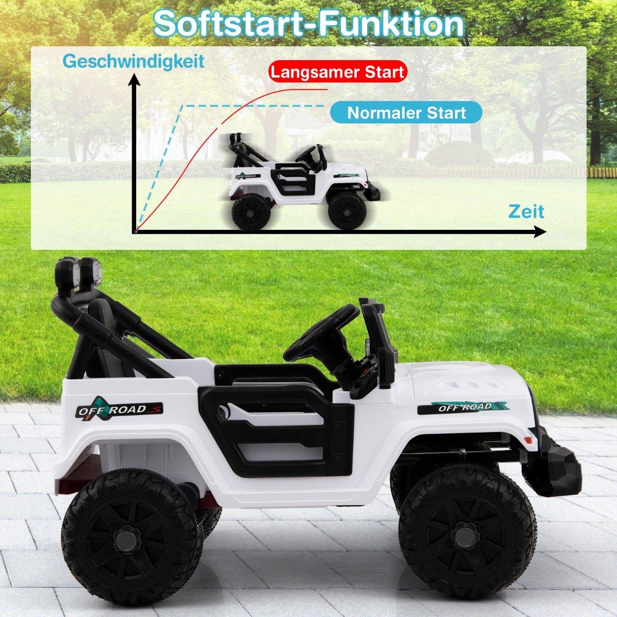 Remote Control Electric Ride-On Truck with LED Lights