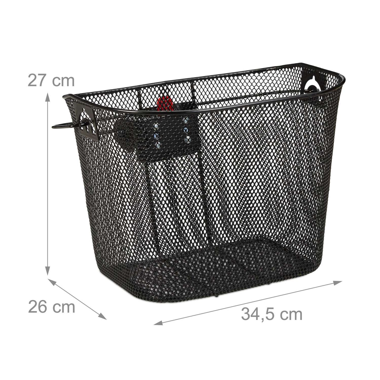 Removable bicycle basket at the front