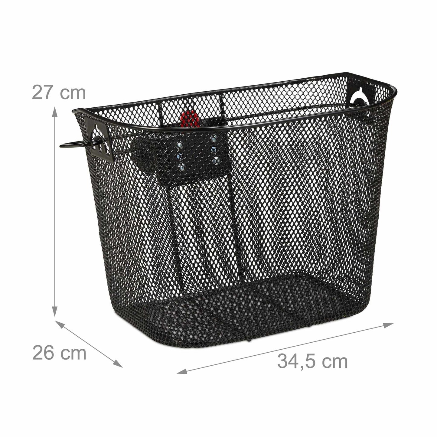 Removable bicycle basket at the front