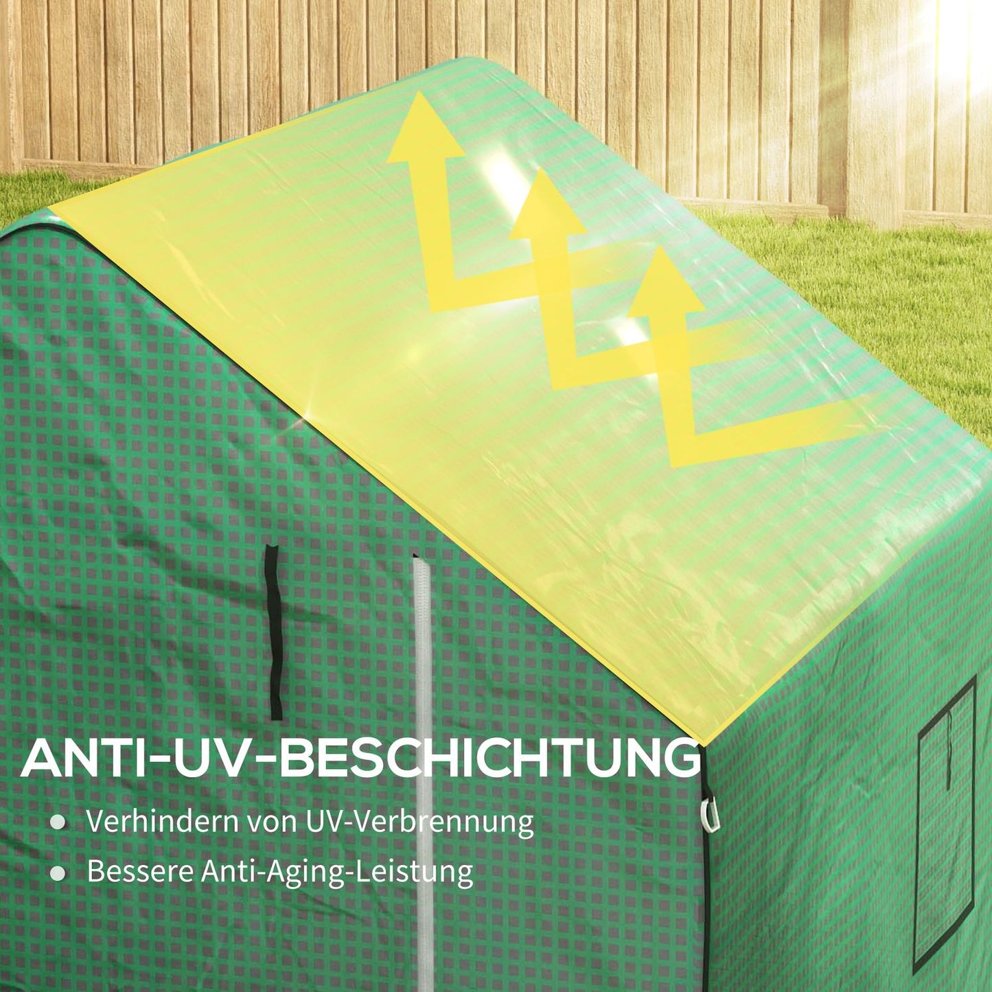 Greenhouse replacement film with UV protection, 140x143x190 cm