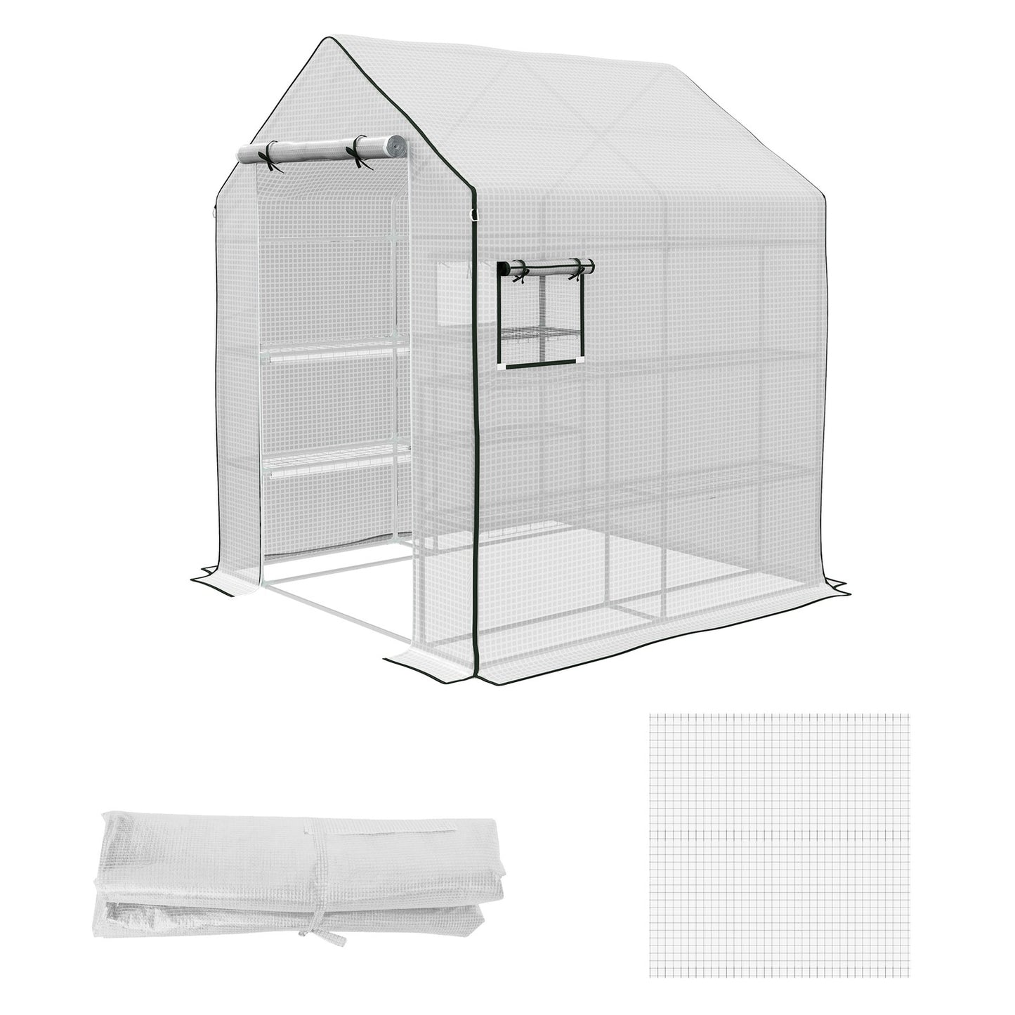 Greenhouse replacement film with UV protection, PE protection