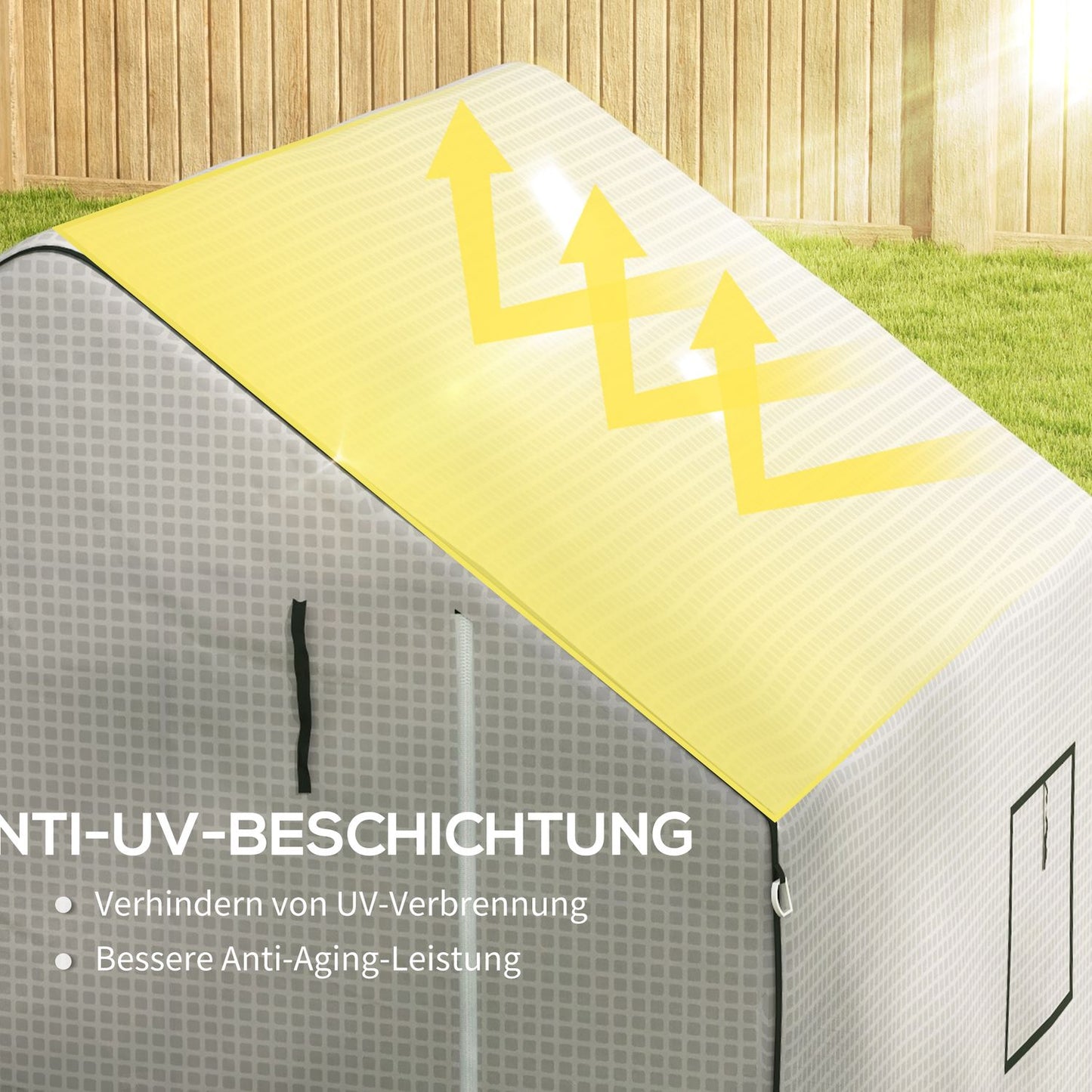 Greenhouse replacement film with UV protection, PE protection