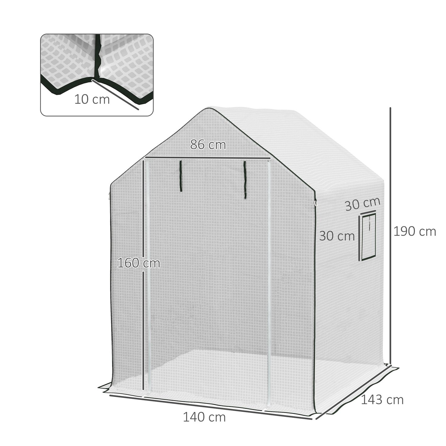 Greenhouse replacement film with UV protection, PE protection