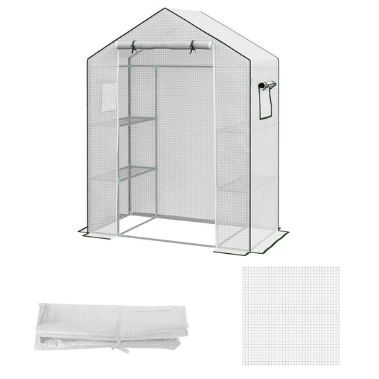 Greenhouse film replacement cover with UV protection, 140x73x190 cm