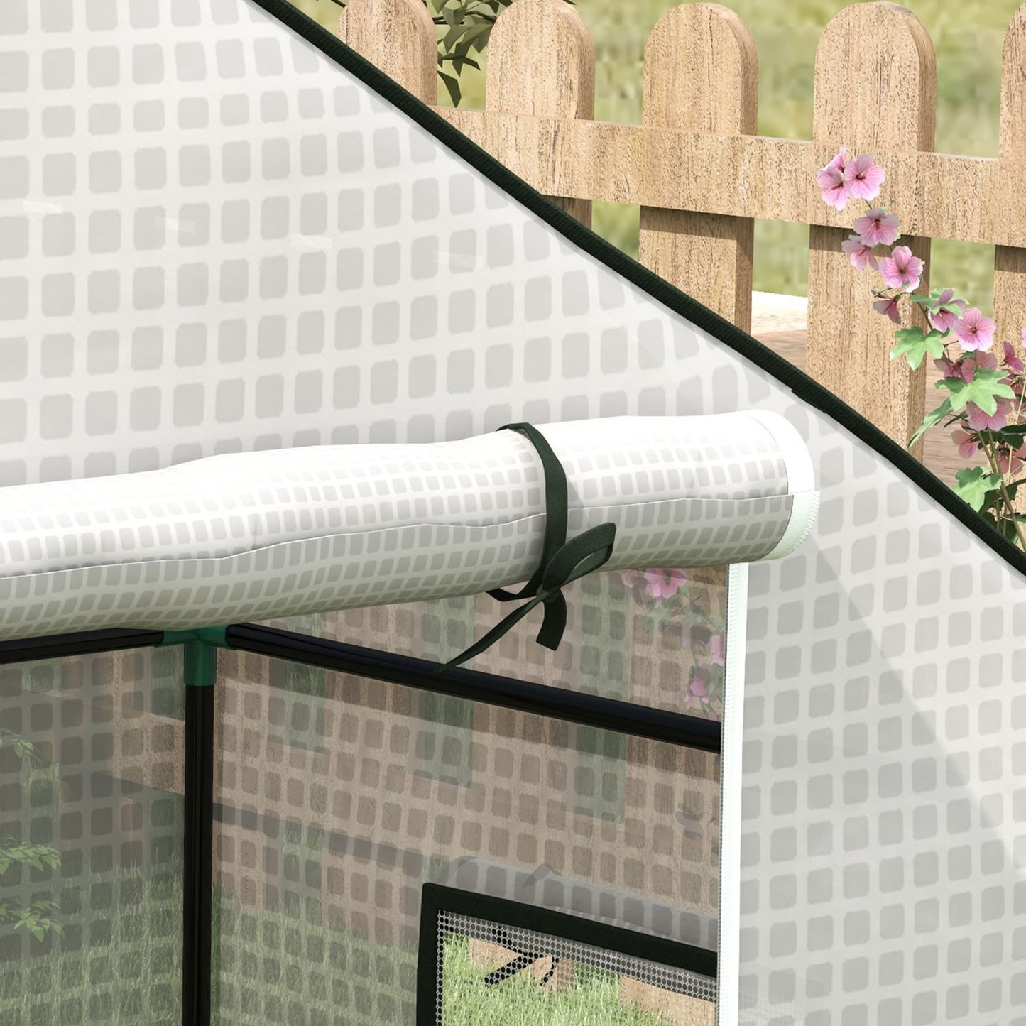 Greenhouse film replacement cover with UV protection, 140x73x190 cm