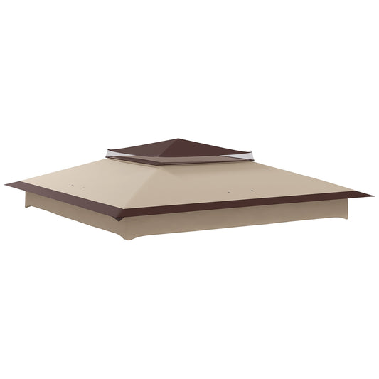 Gazebo roof replacement 3.25m, coffee polyester