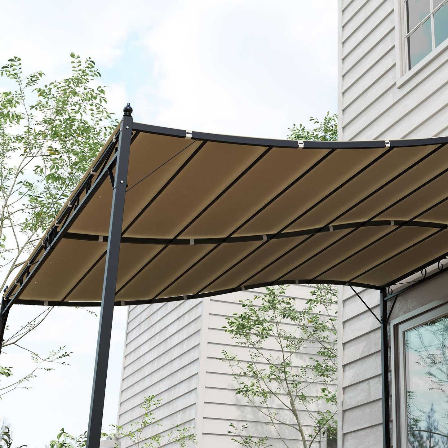 Pergola Canopy 297x243cm, UV protection, Beige