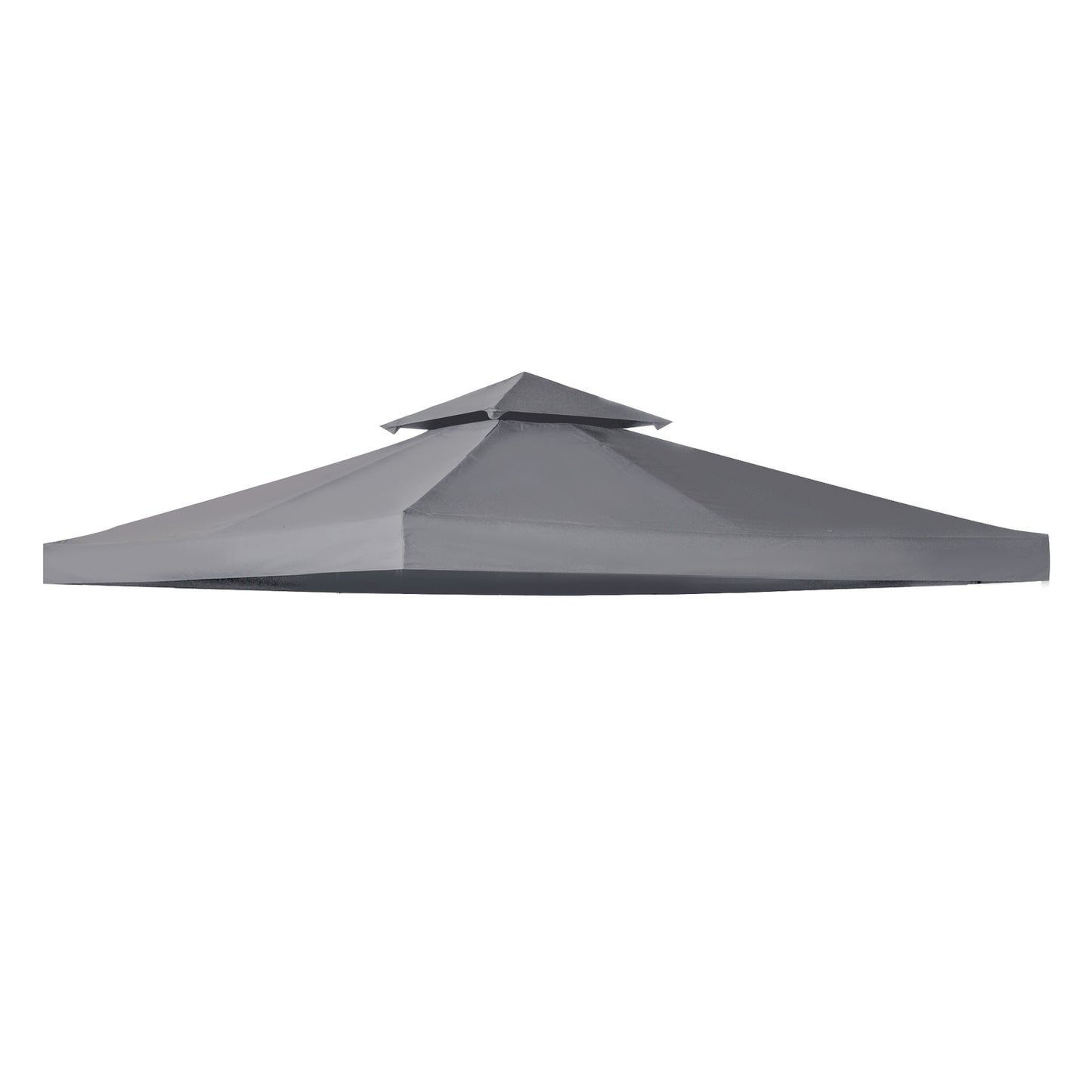 Replacement dark gray gazebo roof, 3x3M polyester cover