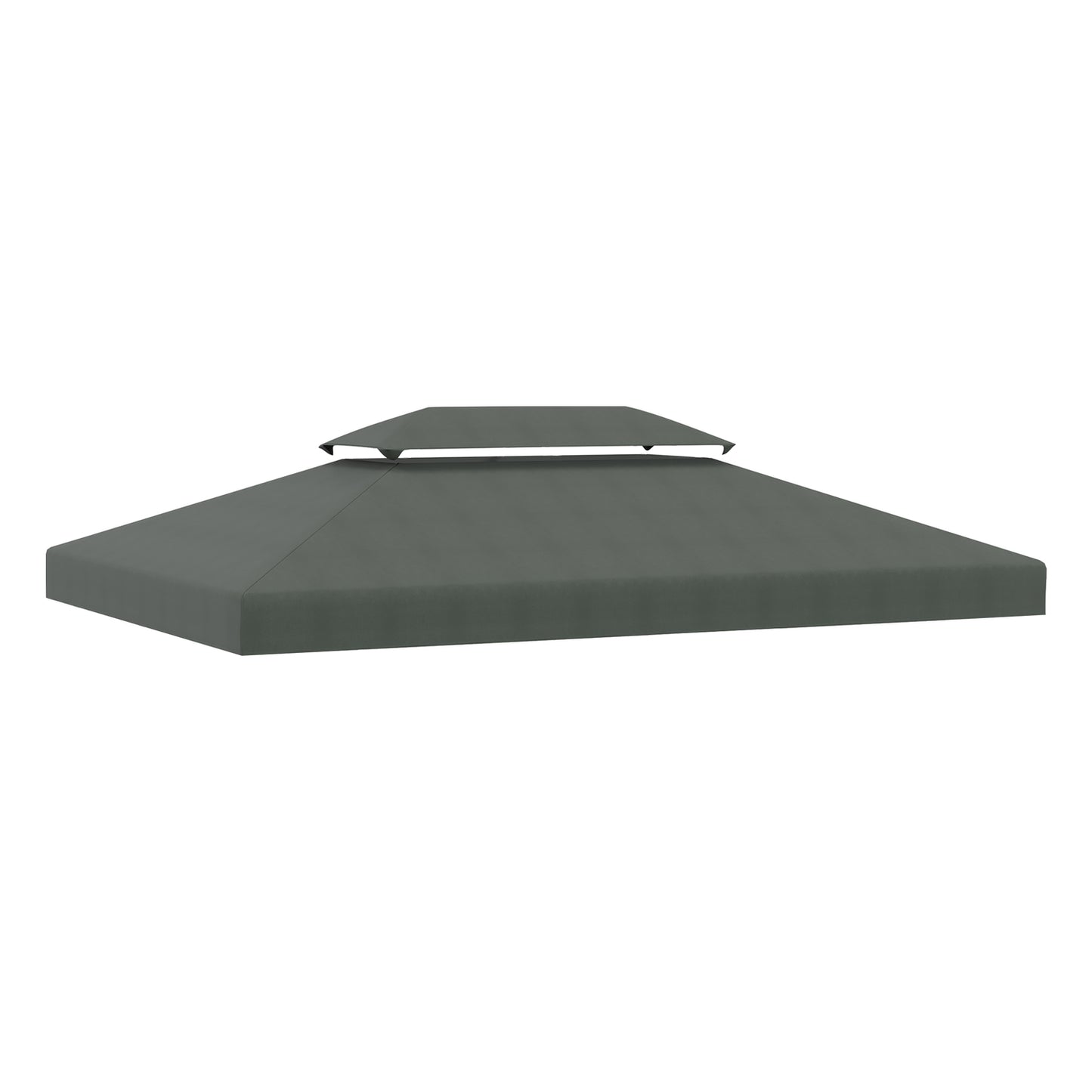 Dark gray 3x4M polyester roof replacement for gazebo