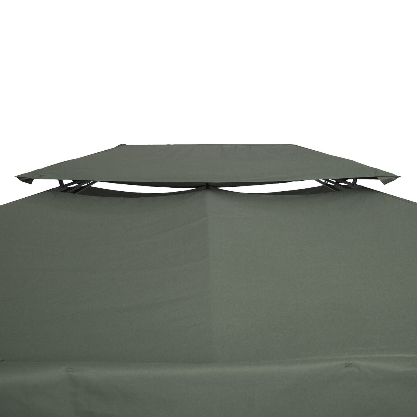 Dark gray 3x4M polyester roof replacement for gazebo
