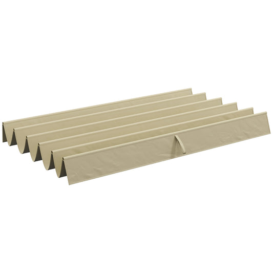 Waterproof 3x3m Pergola Roof replacement, beige canopy