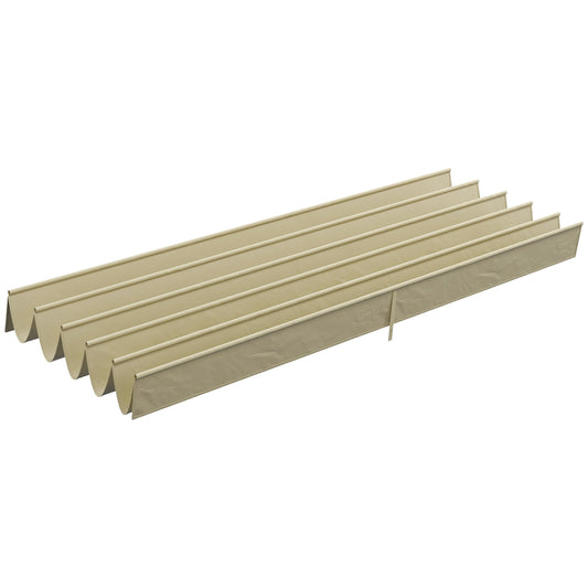 Waterproof retractable pergola roof 4x3m, Beige