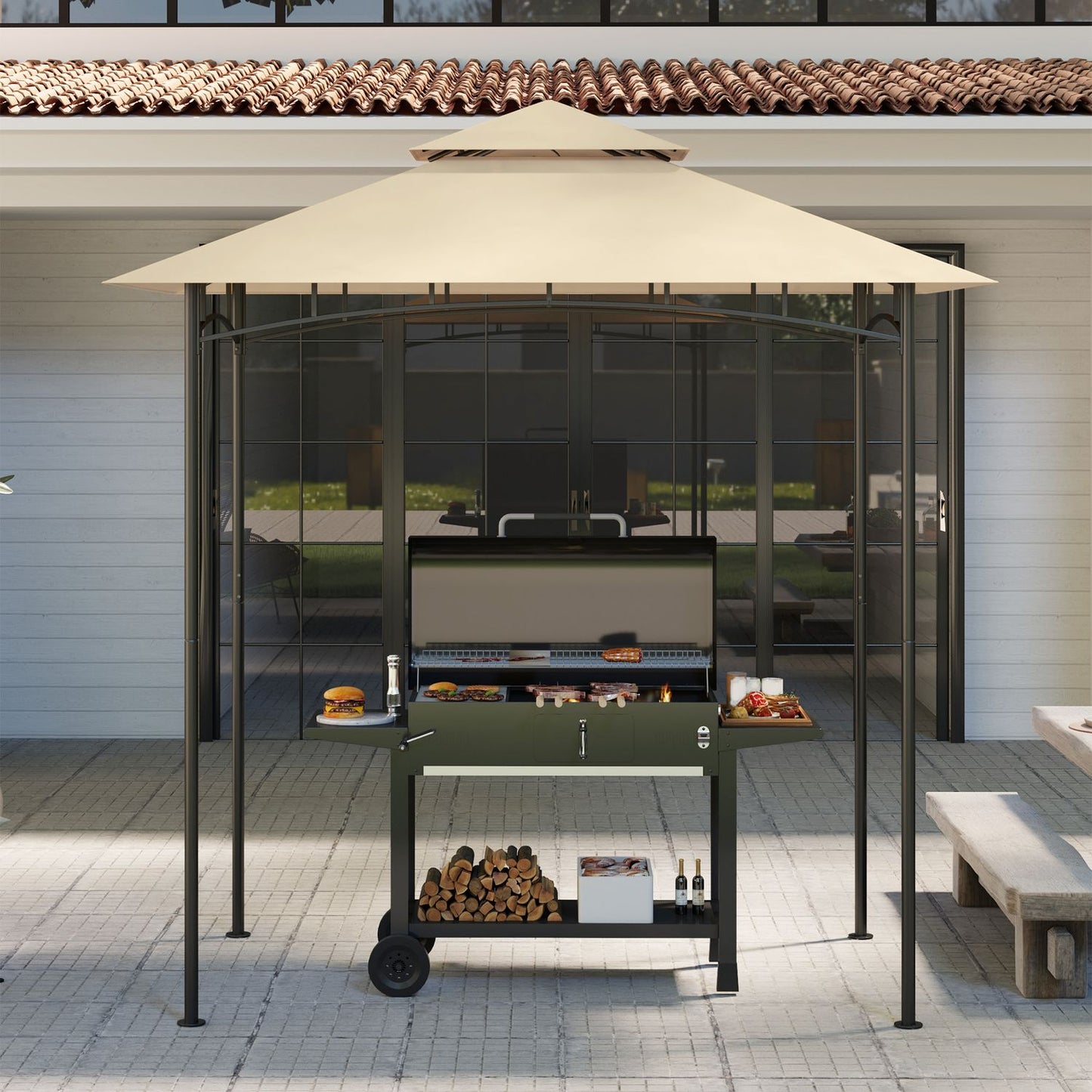 BBQ Gazebo Replacement roof, 1.5m x 2.4m, waterproof